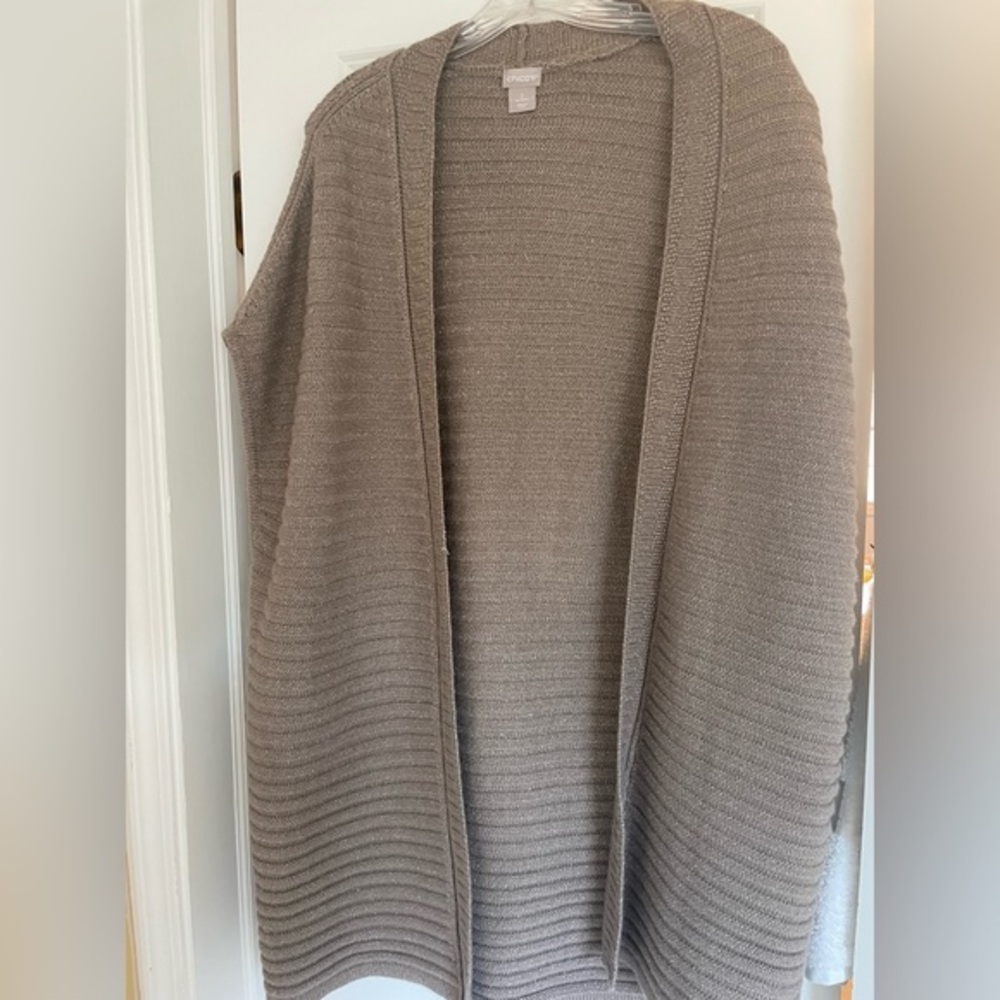 Chicos , Light Brown sweater vest, size 2